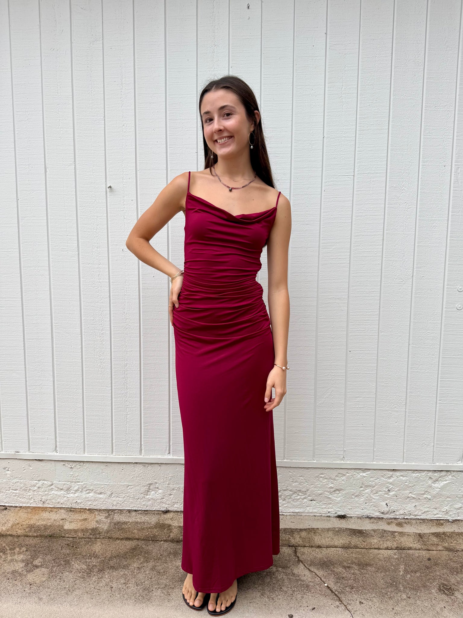 cranberry evening dress Alexander by Daymor 3133F25 Long Evening Fitted Formal Dress