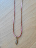 Pink Spinel and Diamond Necklace