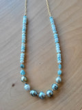Tahitian Pearl and Grapolite Necklace