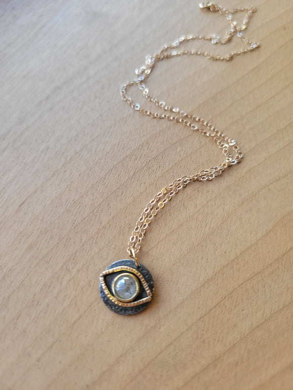 Diamond eye necklace