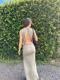 Sebastiano Olive Maxi Dress