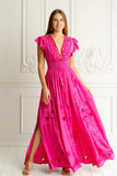 Amalfitana Pink Maxi Dress