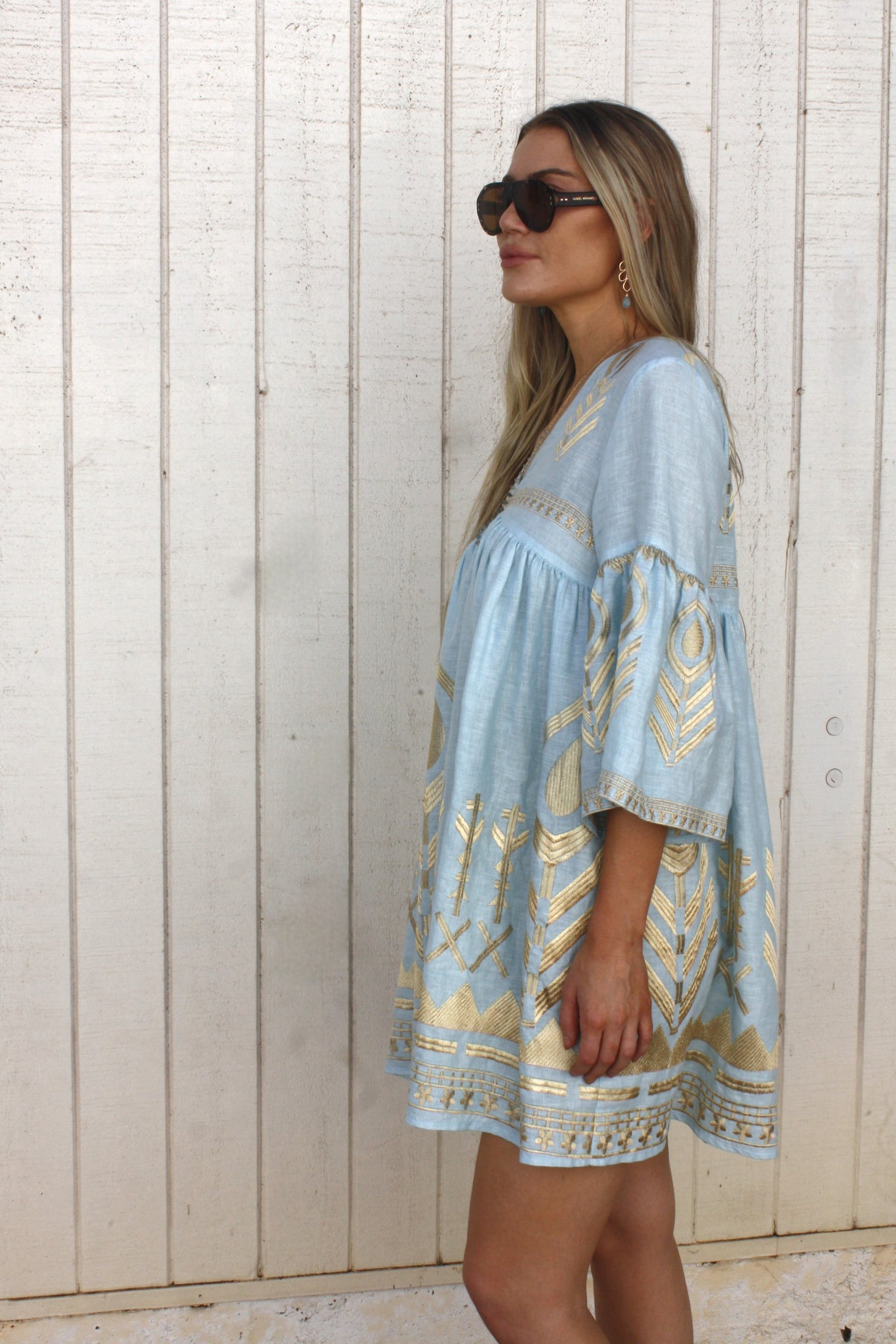 greek style mini dress Cassidy Short Dress-Greek Heiress 2 (L)