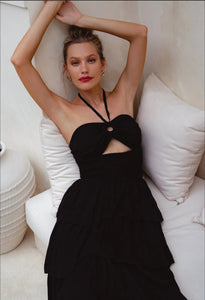 Roxane Halter Neck Midi Dress